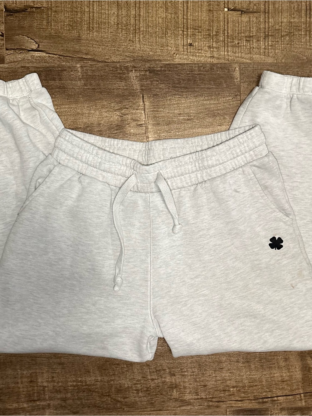 Lucky Brand Light Grey Clover Sweatpants